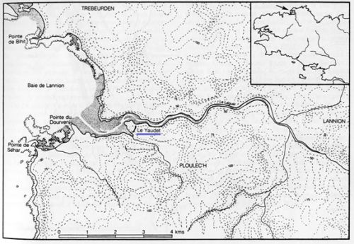 Le Yaudet Location map