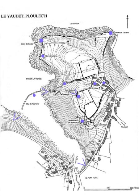 Le Yaudet Map